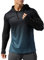 Hommes Thermique Doublé Sweat à Capuche athlétique Manche Longue Sweats Fitness Running pourL'hiver Automne Bleu progressif M