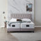 De RUCCI Boxspringbett Modell 211 mit Taschenfederkernmatratze, Bestes Preis-Leistungsverhältnis, DREI Farben und 4 Maße wählbar, Lager, einfache Montage (200 x 200 cm, Grau)