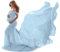 Odizli Robe de maternité pour séance photo avec épaules dénudées en mousseline, bleu clair, Taille unique