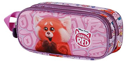 KARACTERMANIA Red Yaay-Estuche Portatodo 3D Doble, Rosa (Pink)