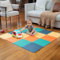 MioTetto Krabbelmatte Baby - Zertifiziert, Sicher, Robust - Spielmatte Baby, Puzzlematte, Kinderteppich - Stilvolle, Wasserfeste, Einfache