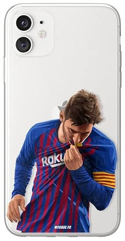 MYCASEFC Coque Football Messi FC Barcelone Wiko Y60 en Silicone Housse de Foot pour Smartphone Imprimée en France en TPU