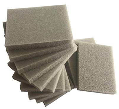 Boxonly 10 PCS 30mmx40mm Foam Sanding Sponge Sandpaper Abrasive Blocks Wet Dry Bodywork Foam Sanding Block 300-400 Grits