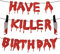 Guirlande de Fête d'Horreur d'Halloween, Bannière de Fête d'Halloween Bannière de Bannières d'Halloween pour Mur pour la Fête du Film d'Horreur Halloween Zombie Vampire Party Décorations