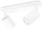 KYOTECH Weiß 2-flammige Spotlampe LED Deckenleuchte Weiss Deckenlampe Schwenkbar GU10 Spotleuchte Drehbar Deckenspots für 2x GU10 Leuchtmittel für Küche Wohnzimmer ohne Leuchtmittel