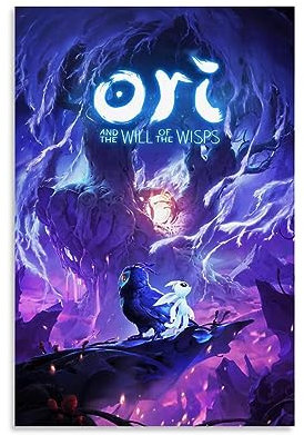 Poster Ori And The Will of The Wisps auf Leinwand, dekoratives Gemälde, Leinwand-Wandposter und Kunstdruck, modernes Familienschlafzimmer-Dekor-Poster, 20 x 30 cm