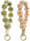 Makramee-Schlüsselanhänger, Gänseblümchen-Armband, handgefertigt, Boho-Seil, Schlüsselanhänger, Handyhalter für Damen und Mädchen, 2 Stück, Hellgrün + Rosa, 15 cm
