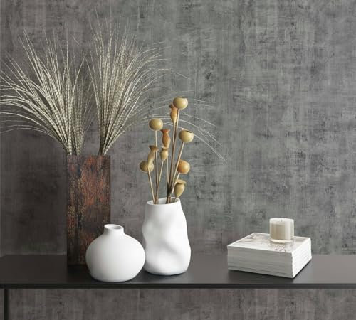 Novamur Vliestapete Beton Optik Used-Look Industrial Modern Dunkelgrau 81614