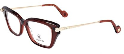 Lanvin LNV2631 601 Deep Red Eyewear Woman Acetato, Modified Rectangle, 52