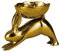 EGLO LIVING Dekoschale Ostern Ambalava, Deko Schale mit Osterhase, Elegante Osterschale zum Dekorieren, Osterdeko aus Aluminium in Gold, 20 x 15 cm