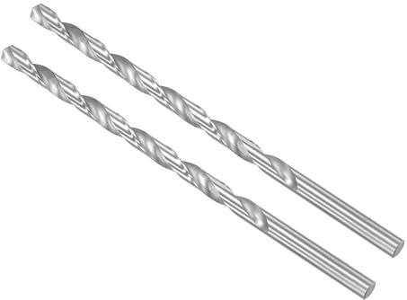 CoCud Punte da Trapano Elicoidali Extra Lunghe in Acciaio ad Alta Velocità, Diametro 9mm Lunghezza 200mm Punta Trapano Dritta Twist Jobber per Metallo Legno Plastica Alluminio, 2pz