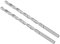 CoCud Extra Long High Speed Steel Twist Drill Bits, 9mm Diameter 200mm Length, Straight Twist Jobber Drill Bit - (Applications: for Metal Woodwork Plastic Aluminum), 2-Pieces