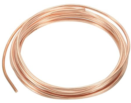 PATIKIL Alambre de Entrenamiento de Bonsái de 2.5 mm x 11Ft Alambre Floral de Tallos de Cobre Puro 99.96% Cobre 1 Unidad