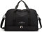 Ladies Golf Holdall | Separate Shoe Compartment | Internal Pocket (Black Large)