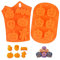 Moldes Silicona Halloween, 2 Molde de silicona para reposteria Halloween, Moldes de Silicona Fantasma de Murciélago de Calabaza, Adecuados para Pasteles, Galletas, Hornear, Chocolate, Dulces