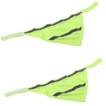 2 Stück Hundehalstücher reflektierend, Hundehalstücher, reflektierend, Hundehalstücher, Hunde-Camping-Halstuch, Haustier-Schal Reflektierende Hunde Handtuch Bib für Hunde, Katzen, Haustier-Schal (L)