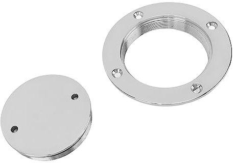 aqxreight Marinetauglicher Edelstahl-Bootsdeck-Lukendeckel, Yacht-Zugangsplatte mit Runder Platte für Marineanwendungen (3 Zoll (1351SA))