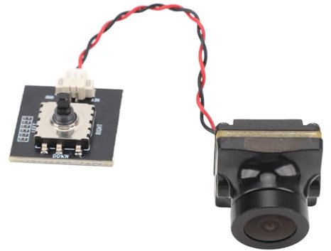 Asixxsix FPV-Kamera, 1200TVL-FPV-Kamera mit 2,1-mm-Objektiv 16:9, PAL NTSC Umschaltbar, Drohnenkamera für RC-FPV-Drohnen, Quadcopter-Hubschrauber Im Toothpick-Stil, RC-Rennwagen