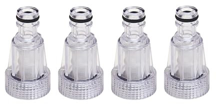 Hiornafiy 4 Pezzi Filtro per L'acqua per Idropulitrice Filtro Idropulitrice Filtro per Tubi Dell'acqua Connettore Rapido Giunto per Tubo Dell'acqua Irrigazione Esterna Del Giardino
