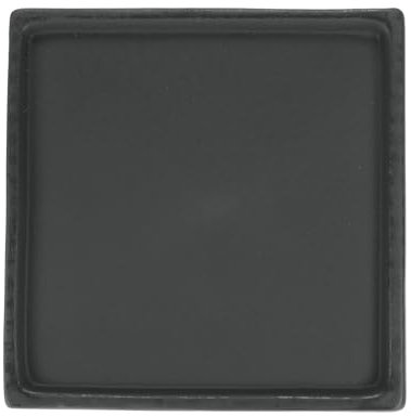 M METERXITY Vassoio per Piante in Ceramica, Vassoio Raccogli-Acqua per Piante da 4.9, Sottovaso per Piante da Interno/Esterno/Vassoio per Drenaggio Fiori [Nero Quadrato]