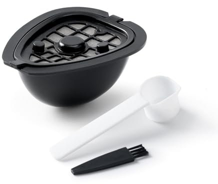 Lizien Dosette de Capsule de Café 2 en 1 pour Machine 9662.62, Dosette de Filtre Rechargeable, Pièces de Rechange, Accessoires Capsule de Café et Thé-B
