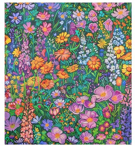 Magnetische Geschirrspülerabdeckungen, Motiv: Wildblumen in Monet's Garden, wiederverwendbar, einzigartige Kühlschrankmagnete, Geschirrspüler-Abdeckung, Urlaubsdekoration, 58,4 x 66 cm