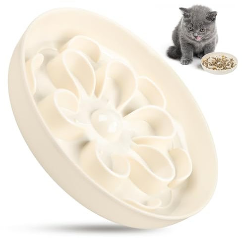 Gamelle Anti Glouton Chat ou Chien, Gamelle Chat Florale pour Alimentation Lente, Gamelle pour Chien Anti Glouton pour Petits/Moyens/Grands Animaux de Compagnie