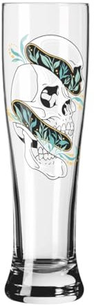 RITZENHOFF 3481016 Weizenbierglas 500 ml - 2er Set - Serie Brauchzeit - 2 Stück mit Wild-Tiere-Motiven - Made in Germany