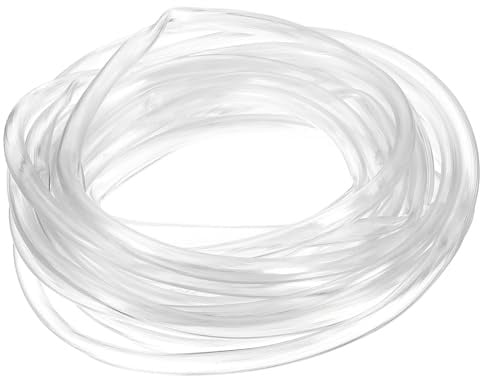 QUARKZMAN PVC-slang 4 mm ID x 5 mm OD (4 meter) – akvarieslangar – gummislang ölslang flexibel, livsmedelssäker och transparent för dricksvatten, hushåll och industri