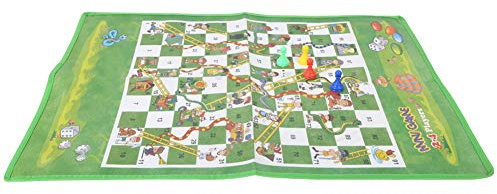 AKLOSIPY Portable Snake Ladder Ch Mat for Kids - Foldable, Washable, Non-Woven Fabric with F Design (Height 3cm Diameter 2cm)