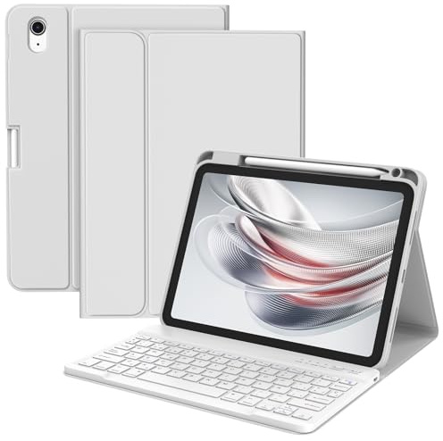 BQSS iPad Keyboard 11 2025/10.9 2022, QWERTY Spanish Ñ | Detachable Magnetic Bluetooth Keyboard With Spanish ñ Key, Compatible With Ipad 10th Gen (2022) & 11th Gen (2025)