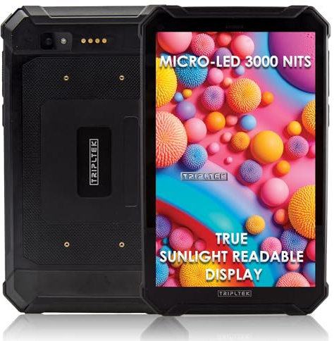 TRIPLTEK X PRO Écran micro-LED ultra lumineux 3000 nits, 12 Go de RAM, LTE débloqué, HDMI, construction militaire robuste, étanche IP68, tablette/téléphone le plus lumineux du marché