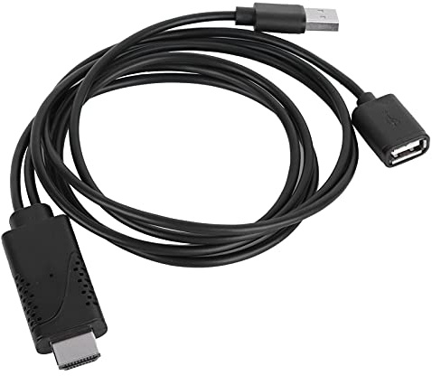 Xiuganpo Cavo Mirroring HDTV per Smartphone IOS e, Adattatore USB 1080P per lo Streaming di Film e Giochi Sulla TV, Compatto e Leggero
