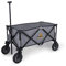 Pinolino Klappbollerwagen Porti, faltbar, mit Teleskopstange, Tragetasche und PU-Bereifung, Tragfähigkeit 50 kg, grau