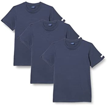 Navigare 513 (Pacco Da 3), Maglietta intima Uomo, Multicolore (Nero/Navi/ Jeans), L confezione da 3