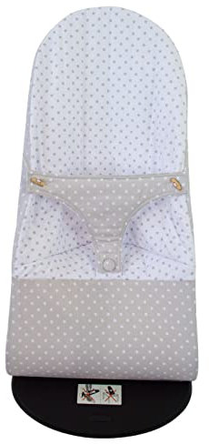 Die Bezug oder die Schutzhülle wendbar für Babywippe oder Hängematte Babybjörn Balance und Babalance Soft. Verfügbar in mehreren Modellen und Farben (Verona Grau)