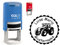 Stempel Kinderstempel TRAKTOR - mit Motiv und persönlichem Namen - für Kinder