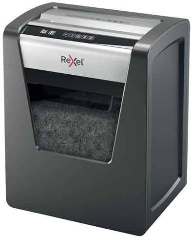 Rexel Momentum M510 Micro Cut Paper Shredder, Shreds 10 Sheets, 23 Litre Bin, Black, 2104575