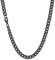 Richsteel herren Kette 6mm breit 66cm Kubanische Kette aus Edelstahl Panzerkette Halskette in Schwarz für Frauen und Männer