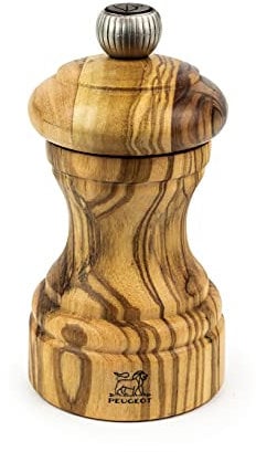 PEUGEOT Tahiti Duo Spring Salt und Pepper Mill Set 15 cm 6 Zoll Shadow of Pink 38212 Rose, Olivenholz