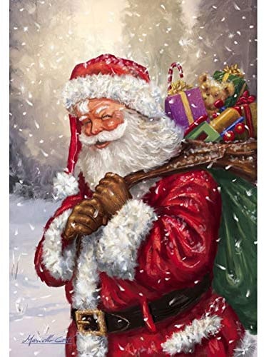 5D Diamond Painting Diamant Malerei Painting Bilder, Wowdecor Weihnachten Weihnachtsmann Full Set Groß DIY Diamant Gemälde Malen Nach Zahlen