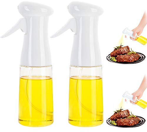 Oil Sprayer for Cooking, 2Pack Olive Oil Sprayer Mister for Air Fryer, Versatile Oil Spray Bottle, Refillable Spritzer Dispenser for Cooking, Grilling, Salad, BBQ, Baking, Roasting, Frying, Kitchen