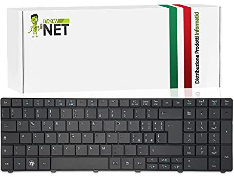NewNet Keyboards - Tastiera Italiana Compatibile con Notebook Acer Aspire 5745P 5745PG 5745Z 5749 5749G 5749Z 5749ZG 5750 5750G 5750TG 5750Z 5750ZG 5800 5810 5810T 5810TG 5810TZ 5810TZG