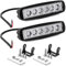 AUXTINGS 2 Pièces 15cm Phare de Travail LED 18W Projecteur LED Voiture 12V 24V Etanche IP67 Spot Feux Antibrouillard LED 1800lm Feux de Travail pour Voiture Camion Tracteur SUV Bateau