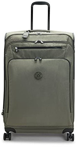 Kipling, Großer erweiterbarer Spinner, 76 cm, 100 l, grünes Moos, Grünmoos, New Youri Spin L