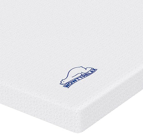 WOWTTRELAX Dual-Layer 2 Inch Memory Foam Mattress Topper, King Size with Anti-Mite & Breathable Knitting Cover, Cooling Mattress Topper for Back Pain (150x200x5cm)