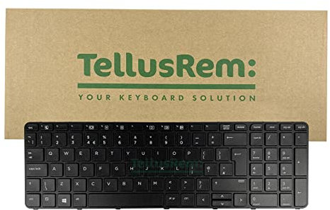 TellusRem replacement UK non-backlit keyboard for HP 450 G3, 450 G4, 455 G3, 455 G4, 470 G3, 470 G4