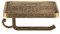 EVTSCAN Wandmontierter Toilettenpapierhalter, Badezimmer-Papierrollenhalter aus Antikem Messing, Rustikales Vintage-Dekor(Braun)