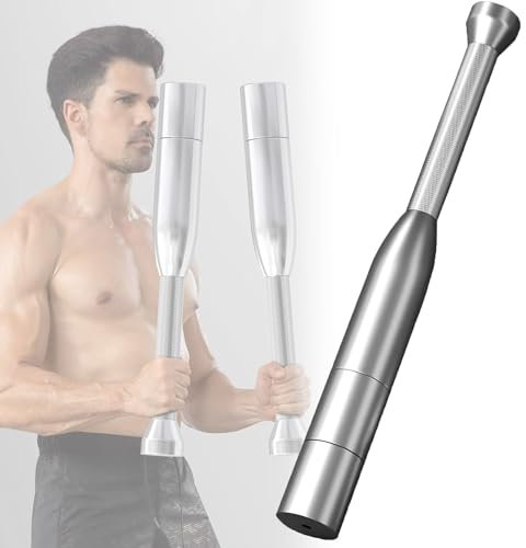 Steel Mace Exercise Club, verstellbare Indian Keulen, Macebell, Ganzkörpermuskeltraining, Fitness, Stretching, Konditionierung und Schulterreha, Baseball für das Home-Gym-Büro
