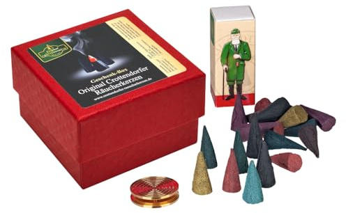 Original Crottendorfer Räucherkerzen Geschenk-Box Bunte Mischung-M